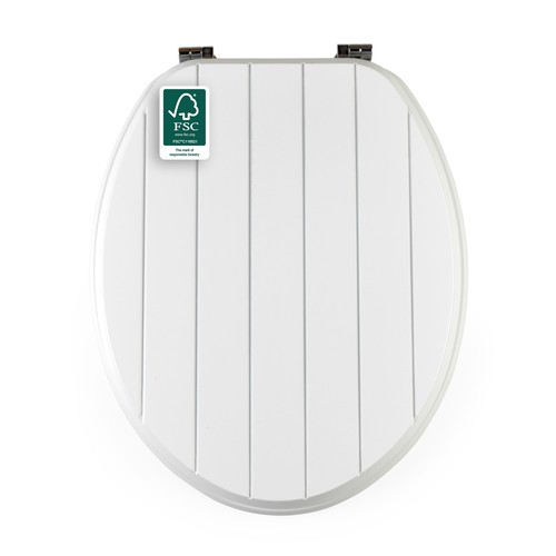 Beldray wooden toilet seat - toilet,