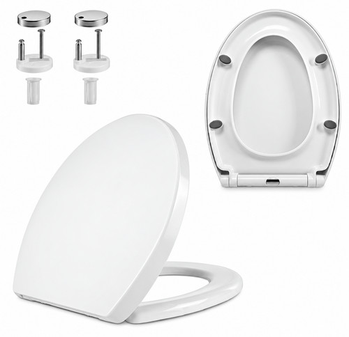 Toilet seat white oval quick - seat,