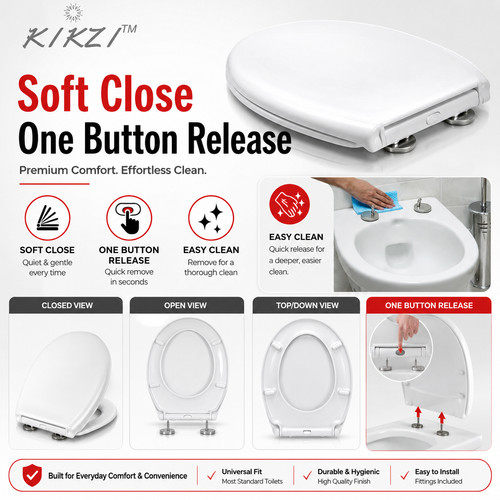 Kikzi soft close - close, white