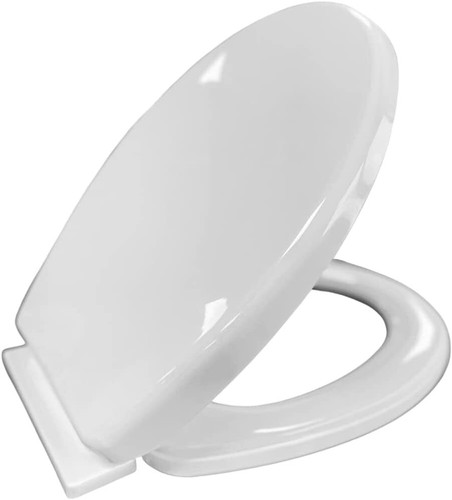 Soft close toilet - close, white