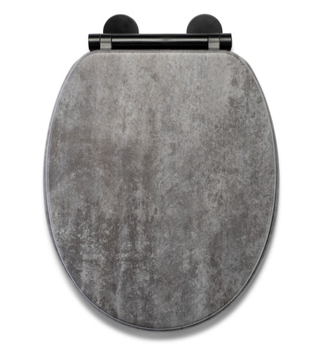 Croydex toilet seat - grey, soft