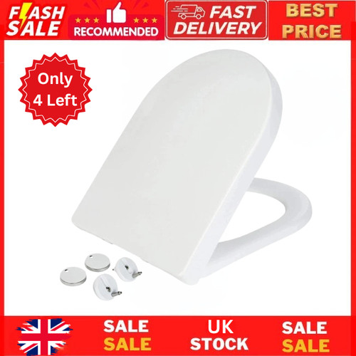 Toilet seat soft close white - seat,