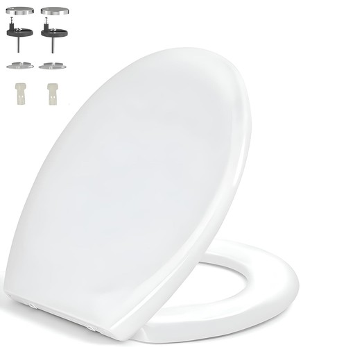 Soft close round toilet seat - soft,