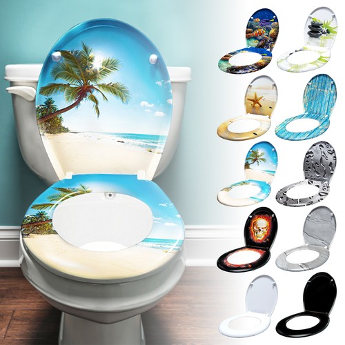 Soft close toilet seat - close, quiet