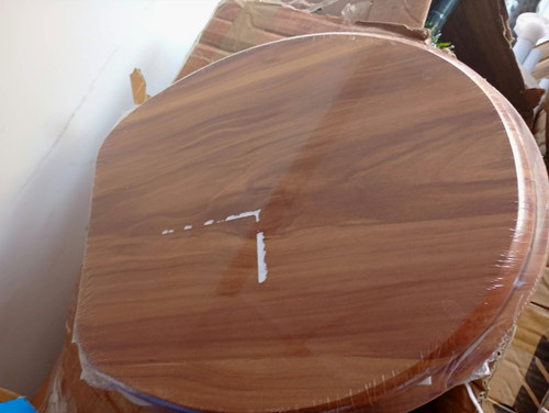 Wood oval toilet - wood,