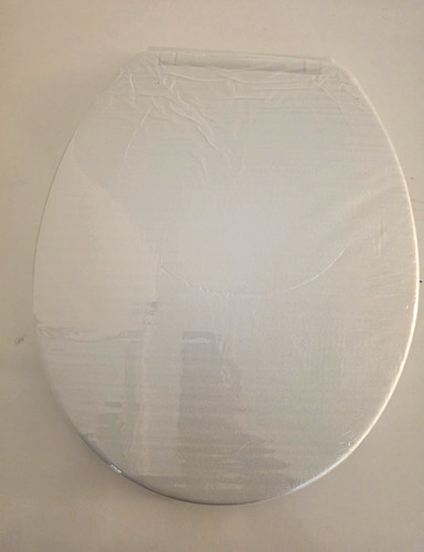 White oval plastic - plastic, seat