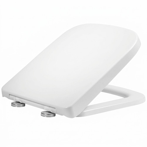 Soft close square toilet seat - square,