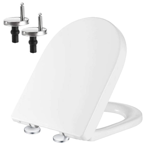 White shape toilet seat soft - toilet,