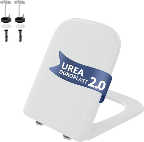 Square soft close toilet - square,